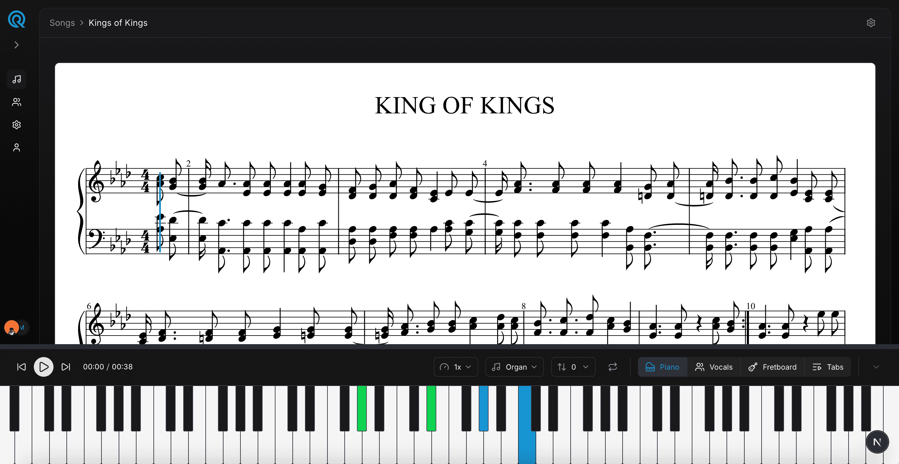 Quartal songs library
